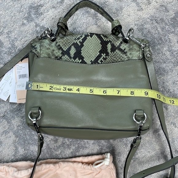 Rebecca Minkoff Green Stella Medium Convertible Backpack In Thyme Leather main image 5